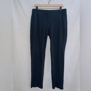 Eileen Fisher Black Stretchy Low Rise Business Casual Ankle Length Pants